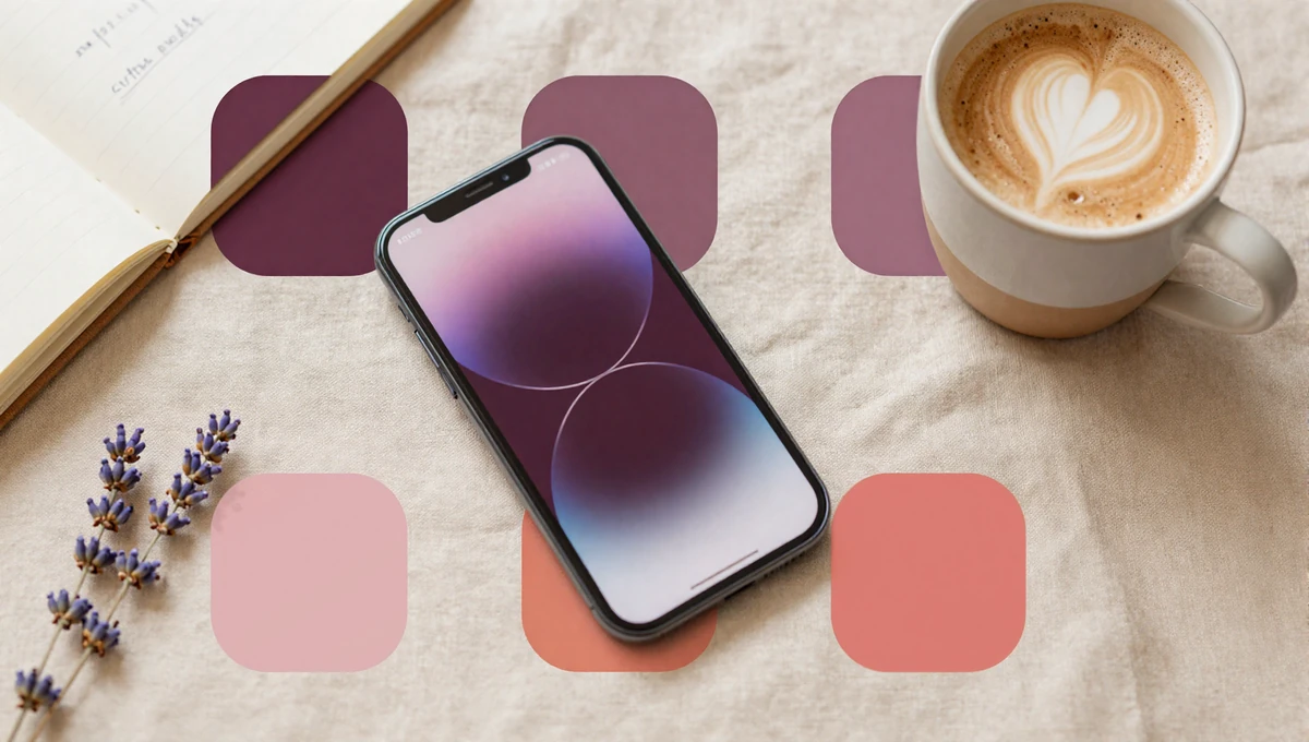 Flat lay of a smartphone surrounded by six casual dating app icons, illustrating the 2026 dating apps comparison